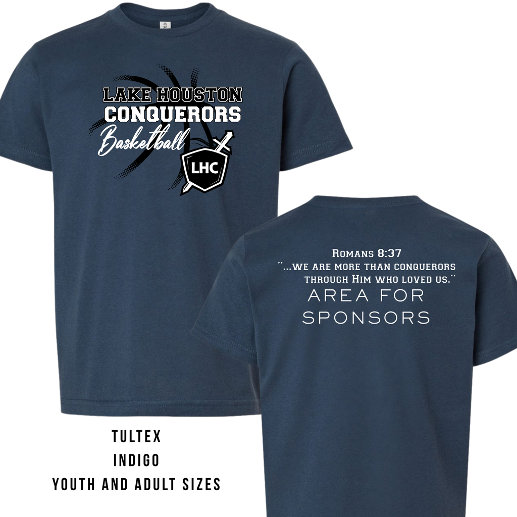LHC Logo & Name with Basketball Tee