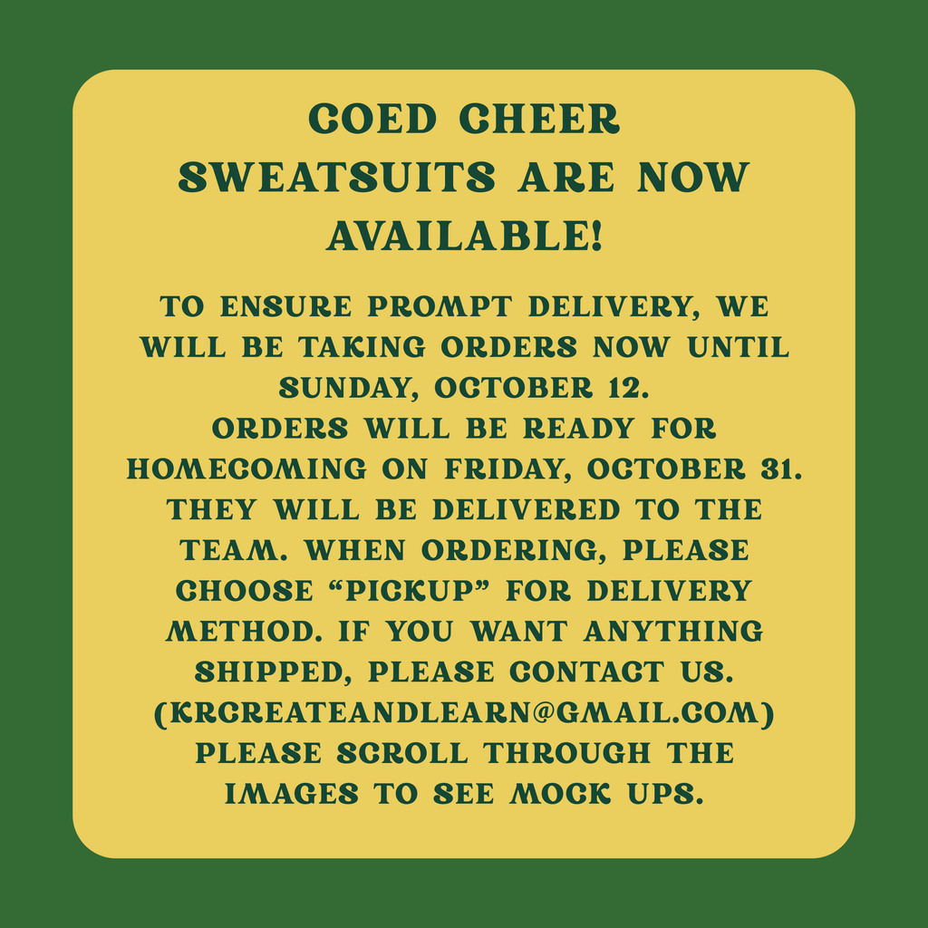 BU Coed Cheer Sweatsuits