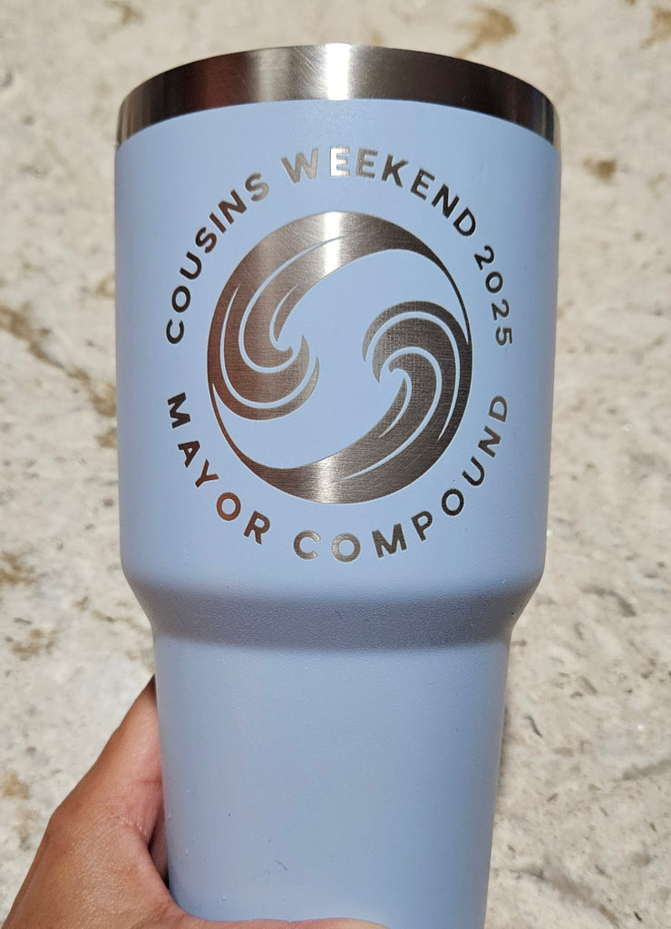 Custom Laser Engraving Logo/Name on Tumbler Provided by Customer