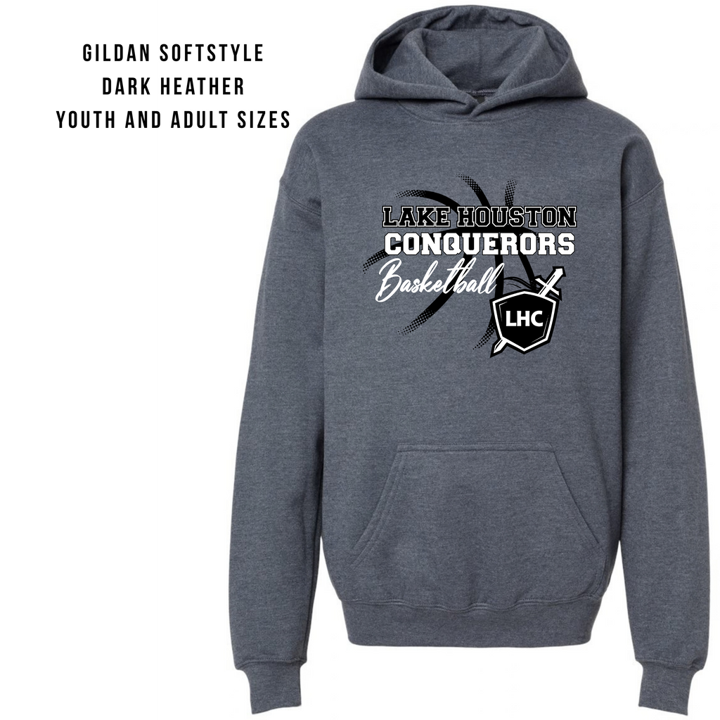 LHC Logo & Name with Basketball Hoodie