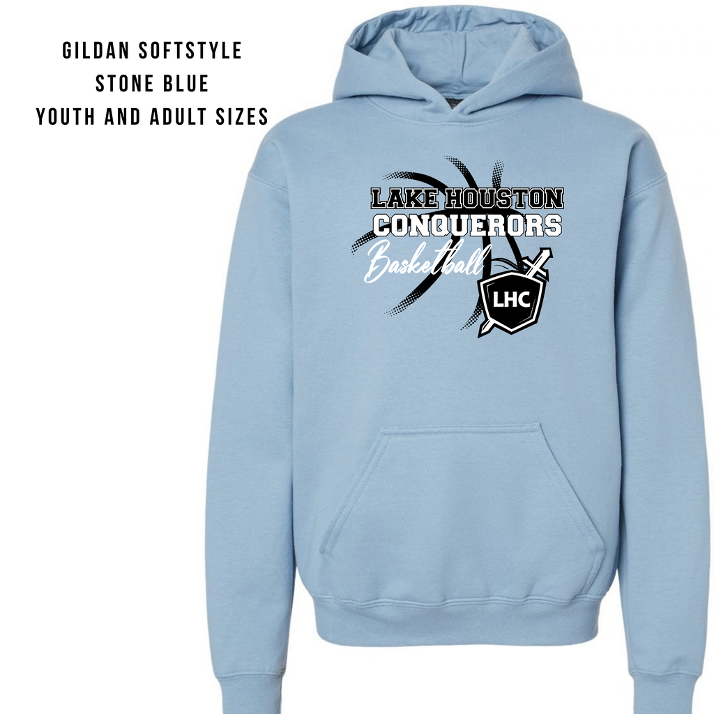 LHC Logo & Name with Basketball Hoodie