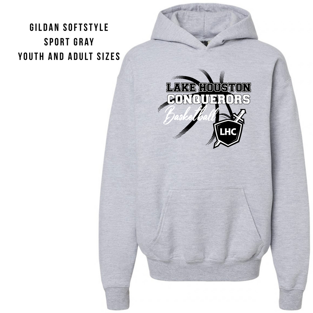 LHC Logo & Name with Basketball Hoodie