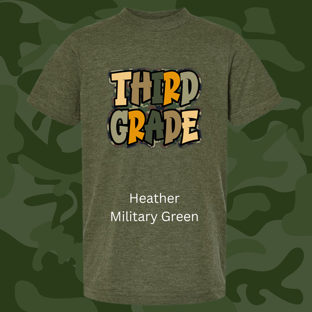 Camo Back-to-School Tee (Grade Levels K-3rd)