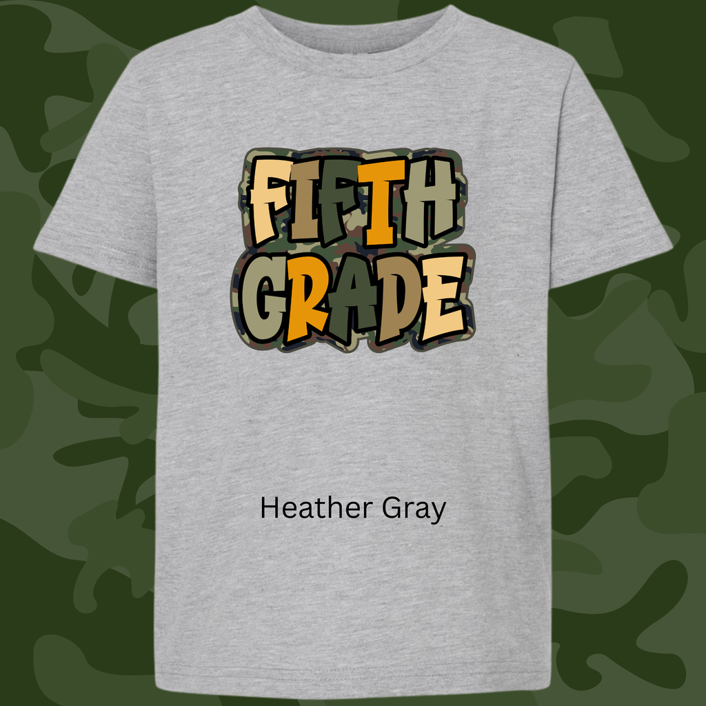 Camo Back-to-School Tee (Grade Levels 4th-6th)