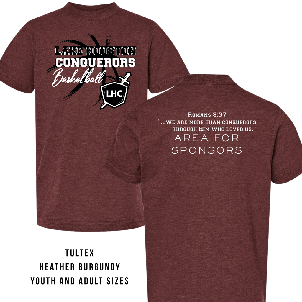 LHC Logo & Name with Basketball Tee