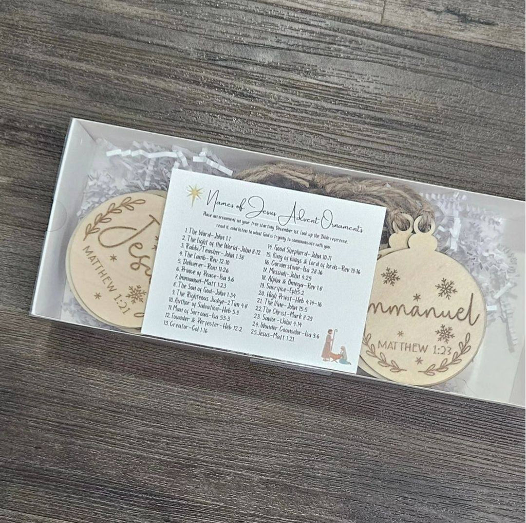 Names of Jesus Advent Ornaments
