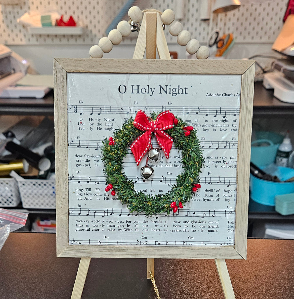 O Holy Night Sheet Music Plaque Workshop 12/15/25, 6:00 PM