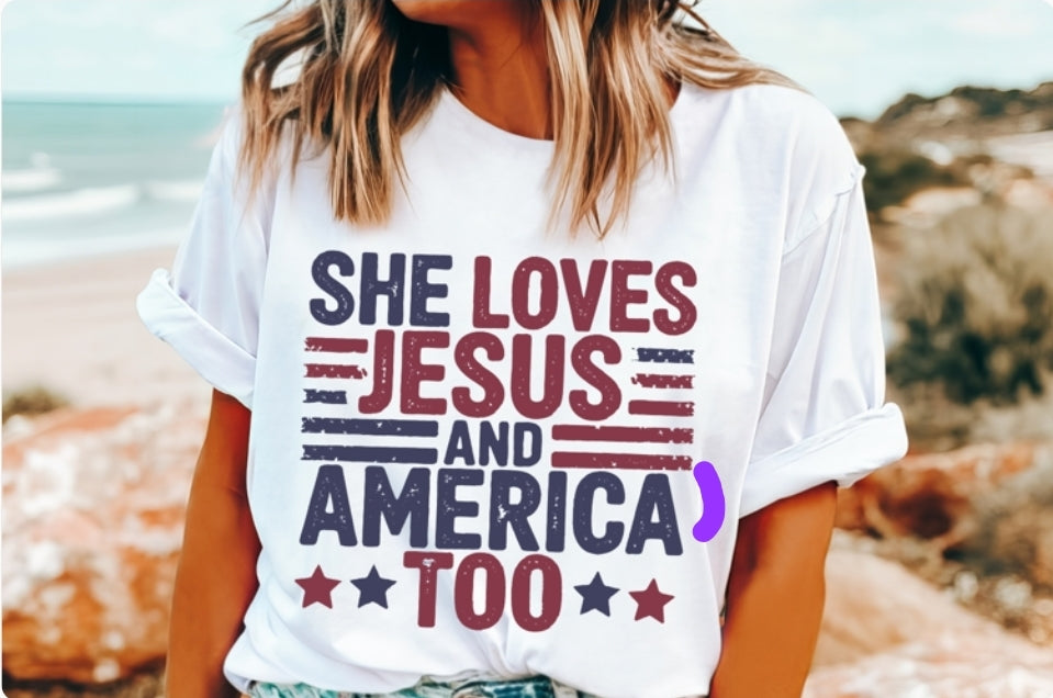 She Loves Jesus and America Too