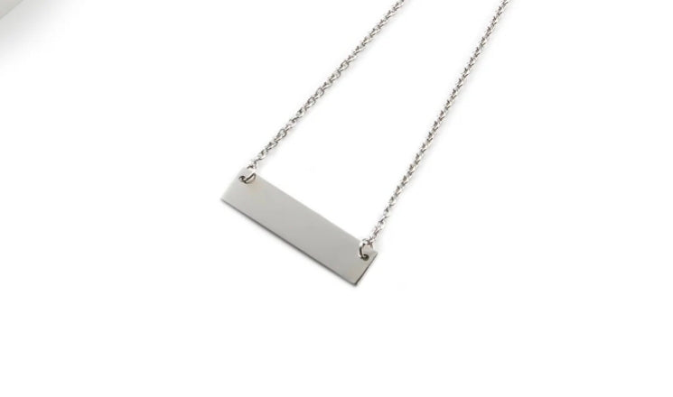 Stainless Steel Bar Necklace Silver/Rose/Gold