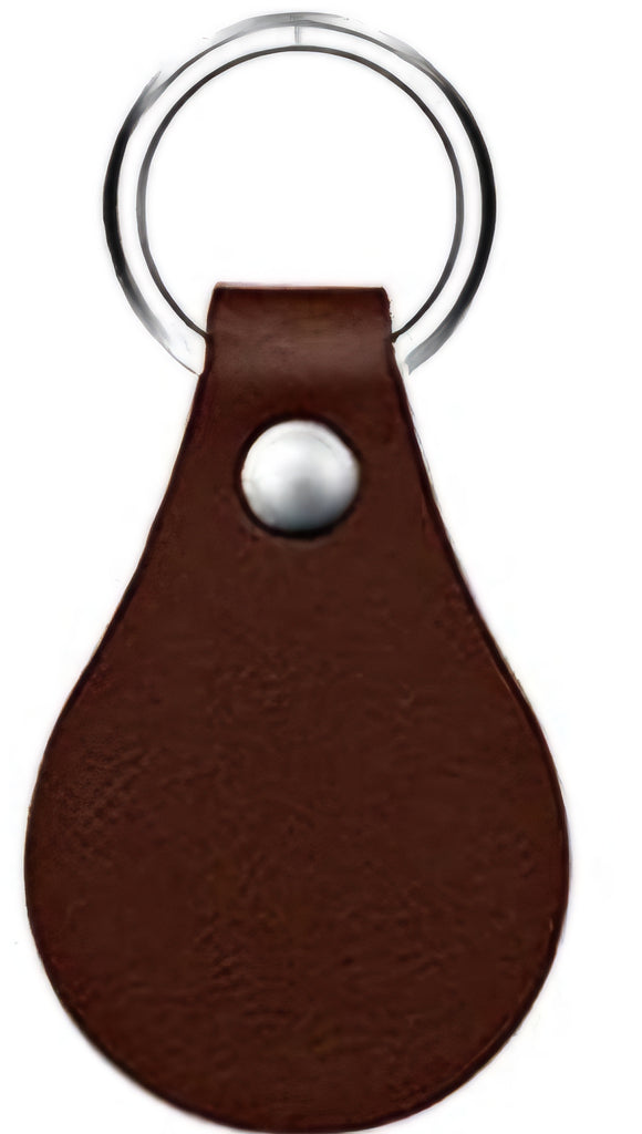 Leather Keychain, Teardrop