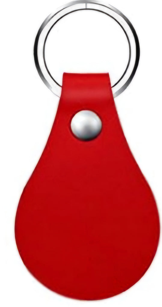 Leather Keychain, Teardrop