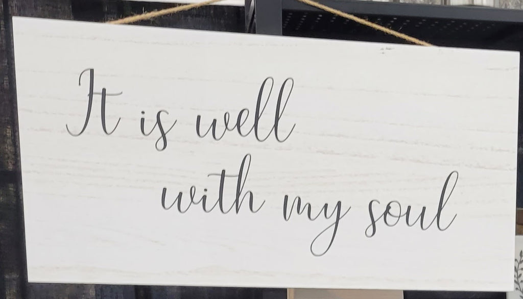 It is well with my soul